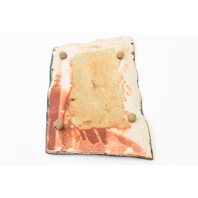 Signed Glazed Ceramic Face Tray or Decorative Object, 2011 For Sale - Image 10 of 10