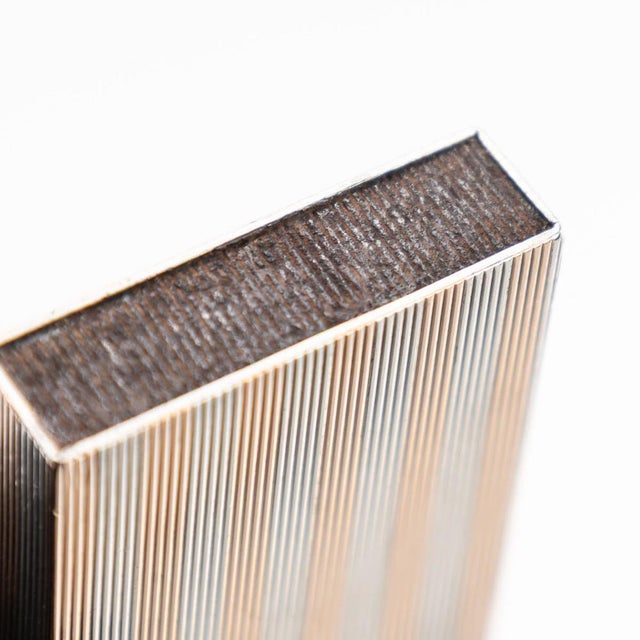 Antique 20th Century English Silver & 9k Gold Match Holder, 1919 For Sale - Image 11 of 13