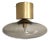 21st Century Satin Brass and Smoky Uno Flush Mount by Fabio LTD For Sale
