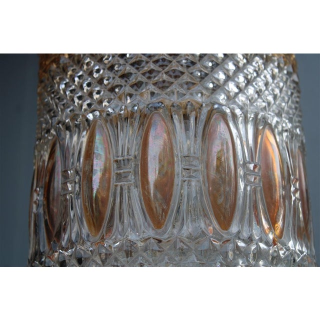 Mid-Century Modern Italian Lantern in Crystal and Brass, 1950s For Sale - Image 3 of 14