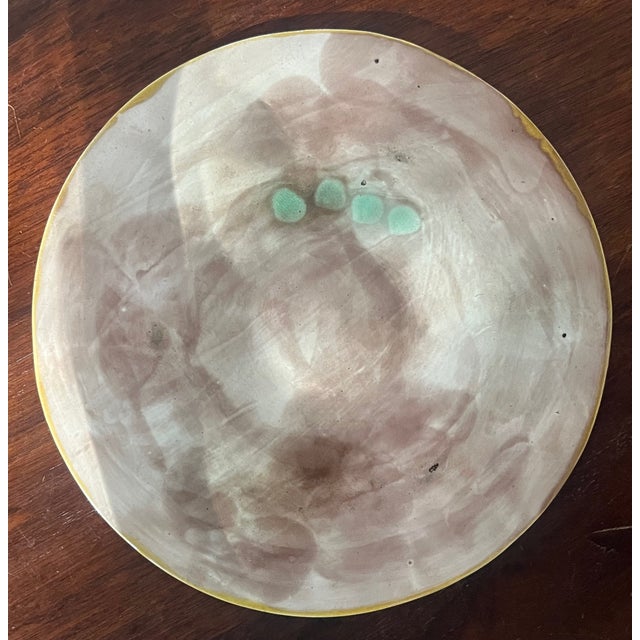 19th Century English Majolica Oyster Plate For Sale - Image 9 of 9