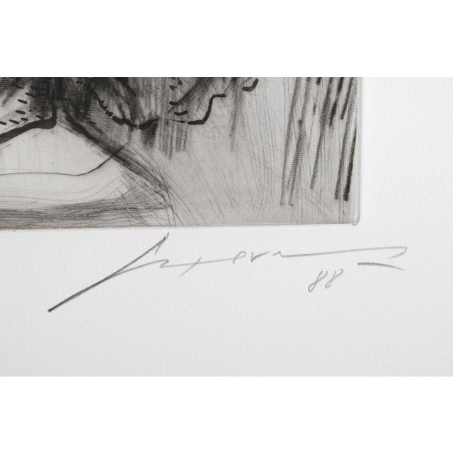 Artist: Jose Luis Cuevas, Mexican (1934 - 2017) Title: Rembrandt as a Child Year: 1988 Medium: Aquatint Etching, Signed...