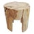 Jona Organic Teak Round Side Table For Sale