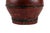 Wood Antique Dark Wooden Chinese Wedding Basket in Red Lacquer With Floral Painted Lid For Sale - Image 7 of 10