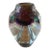 Vintage Jon Kuhn Iridescent Glass Art Small Vase For Sale