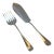 1980s Silver Pair Fish Servers, Fish Serving Fork & Fish Serving Knife, Rattail For Sale