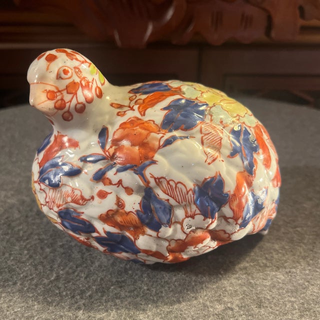 Early 20th Century Chinese Imari Duck Figurine For Sale - Image 10 of 10