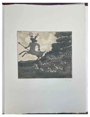 François-Xavier Lalanne, Actéon, 2005, Etching