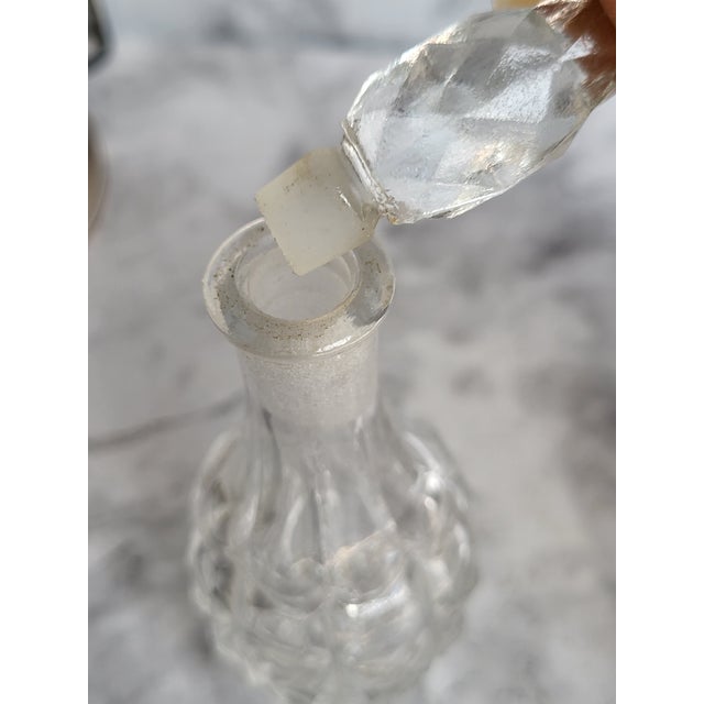 Glass 1940s Victorian-Style Brass Glass Condiment Set - 5 pcs For Sale - Image 7 of 13