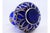 Blue Glass Jar with Islamic Style Silver Cut For Sale - Image 4 of 8