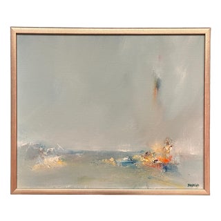Jan Ed, Seascape, 1986, Oil on Canvas, Framed For Sale
