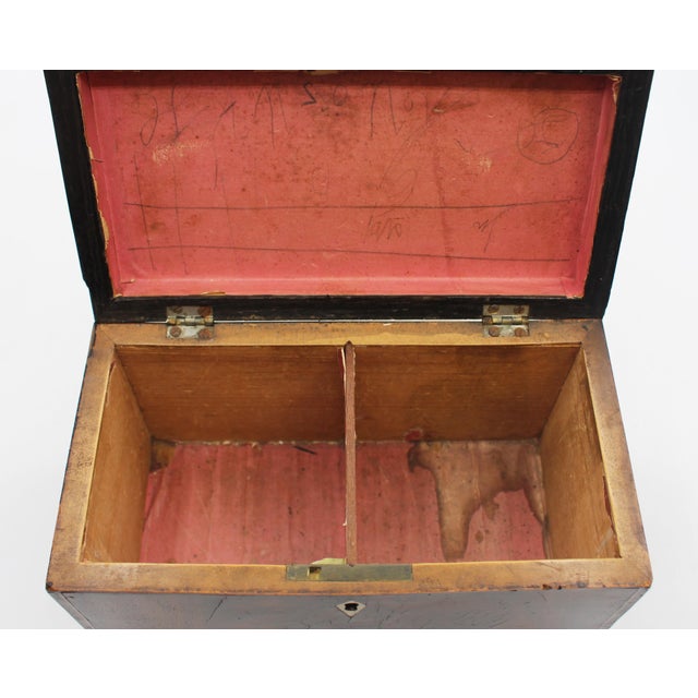 Brown Late 18th Century English George III Period Tea Caddy Box For Sale - Image 8 of 10