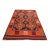 Maimana Kilim Area Rug, Handwoven Wool, 7x10, Indigo & Orange For Sale