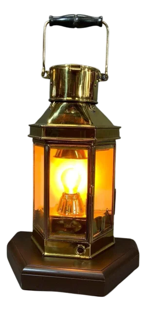 Solid Brass English Ships Cabin Lantern