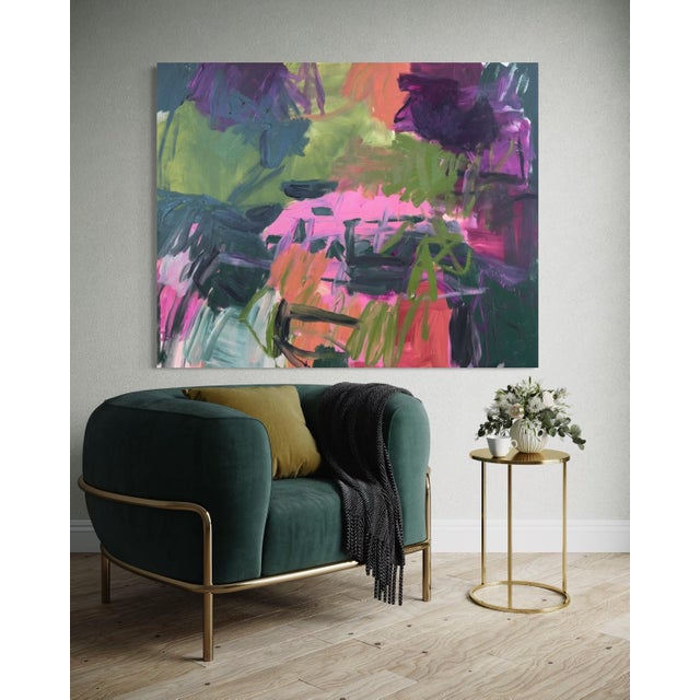 Abstract “Patchwork” Original Painting by Hayley Morée For Sale - Image 3 of 3