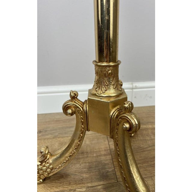 Vintage French Ornate Brass Coat Rack For Sale - Image 13 of 14