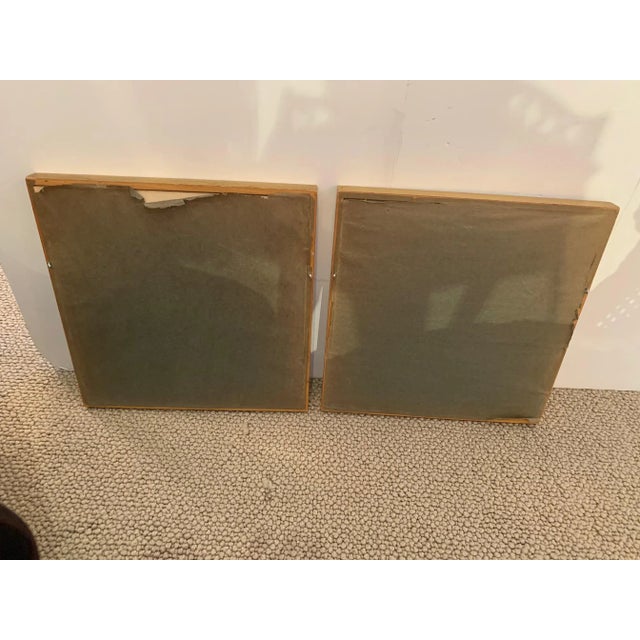 Antique Framed Needlework of Herons - a Pair For Sale - Image 9 of 11