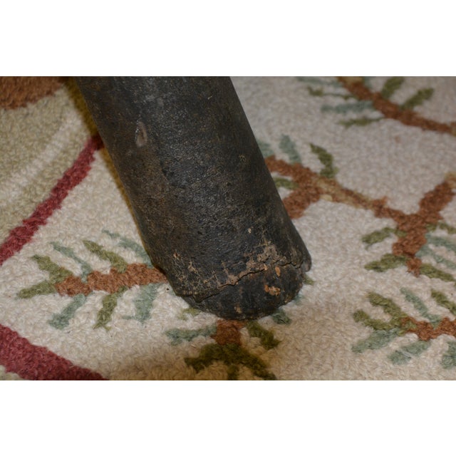 Vintage Old Hickory Indiana Wood & Log Criss Cross Ends Dining Bench Seat For Sale - Image 9 of 16