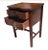 Two-Drawer Serpentine Mahogany Chippendale Side Table With Stenciled Leather Top For Sale - Image 9 of 12