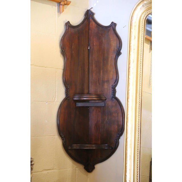 Mid-Century French Hand Painted Corner Desvres Wall Faience Lavabo Fountain For Sale - Image 14 of 16