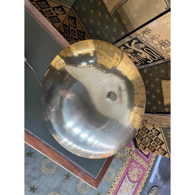 Period: 20th century Style: Modern Art Condition: Très bon état Material: Marble Diameter: 42Height: 57 "Table Lamp...