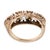 Early 20th Century Edwardian 5 Stone Old Cut Diamond 18k Yellow Gold Band, Size 6.5 For Sale In Los Angeles - Image 6 of 7