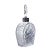 Glass Topazia Crystal Whiskey Decanter Bottle Silver Collar W/ Stopper For Sale - Image 7 of 12
