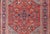 Red Antique Persian Heriz Serapi Rug With Central Medallion and Geometric Design 9'0 X 12'0 For Sale - Image 8 of 12
