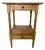 Antique European 19th Century Pine Side Table With Faux Bamboo Legs For Sale