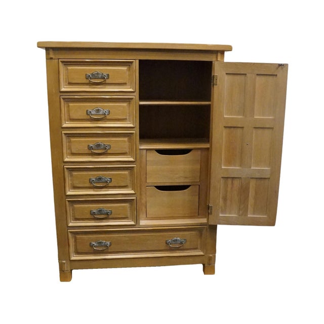 Link Taylor Solid Pine Taos Collection Southwestern Spanish Revival 43" Door Chest 716-309 For Sale - Image 4 of 16