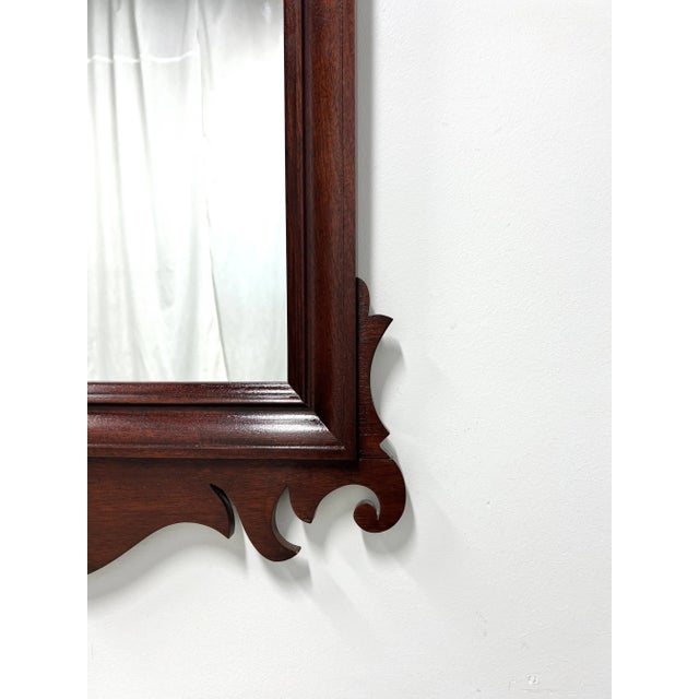 Dixie Mahogany Chippendale Style Carved Wall Mirror For Sale In Charlotte - Image 6 of 8
