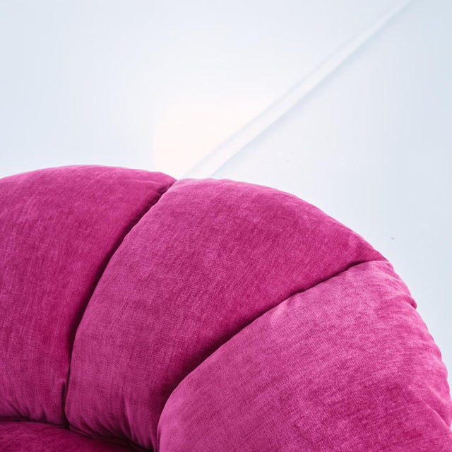 Twelve Pink Velvet Armchair by Biosofa For Sale - Image 9 of 12