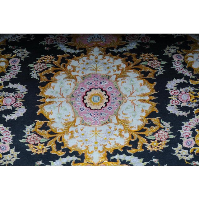 Royal Tabriz Cork Wool & Silk Rug, 1980s For Sale - Image 14 of 18