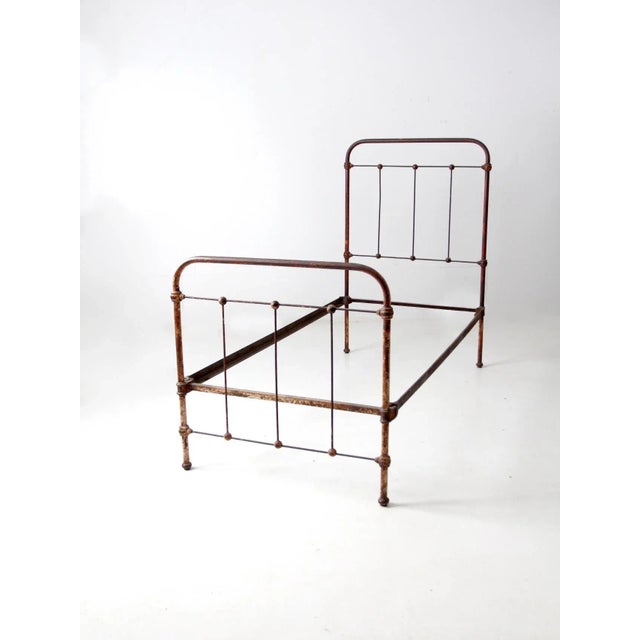 Antique Iron Bed For Sale - Image 11 of 11