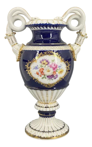 Vase by Ernst August Leuteritz for Meissen Porcelain, 1860