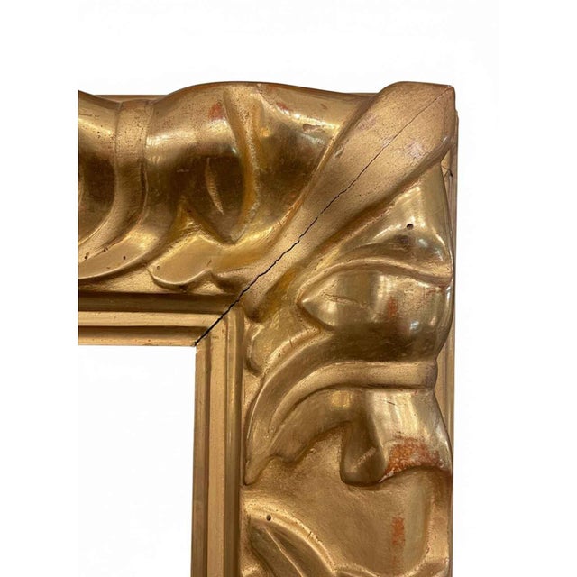Baroque Antique 17th-Century Carved and Gilded Emilian Frame For Sale - Image 3 of 7