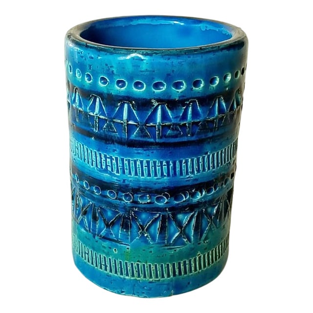 Mid-Century Rimini Blue Vase from Bitossi-Flavia Montelupo For Sale