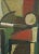 Mid-Century Modern 'Constructed Balance' Vintage Original Abstract Oil Painting, Framed For Sale - Image 9 of 12
