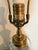Hollywood Regency Vintage Wildwood Cut Crystal Wheat & Brass Table Lamp, Circa 1970s For Sale - Image 3 of 10