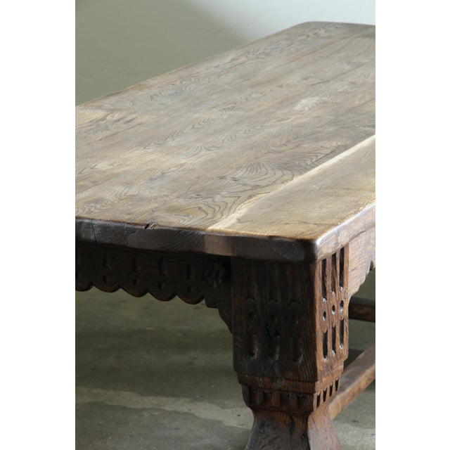 Large Vintage Danish Farmhouse Refectory Table, 1930s For Sale - Image 15 of 18