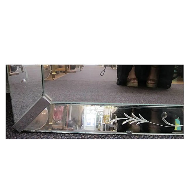 Italian Wall Mirror, Large For Sale - Image 9 of 10