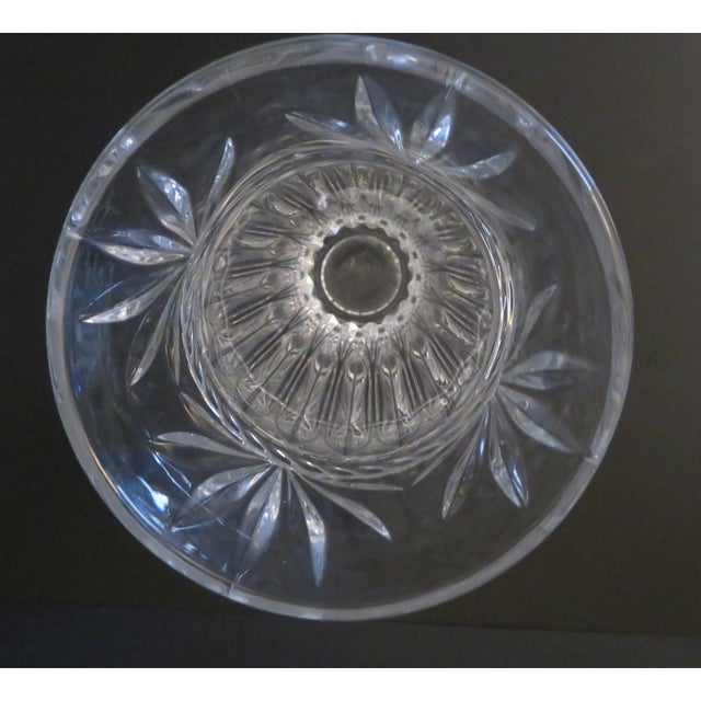 Mid 20th Century Jg Durand Cristal d'Arques Large 11" Romana Cut 24% Lead Crystal Vase France For Sale - Image 5 of 6