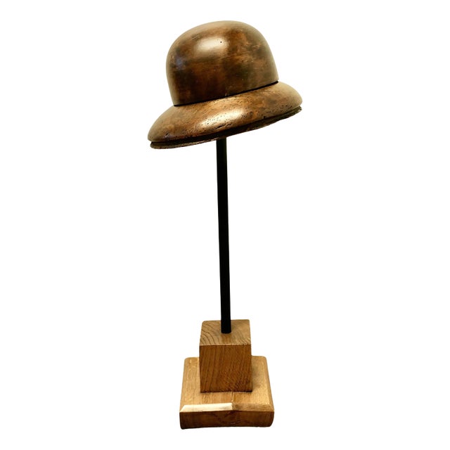 French Fruit Wood Hat Display Stand, 1920s For Sale