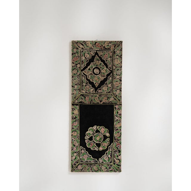 Early 20th Century China Charcoal Textile Wall Hanging For Sale - Image 15 of 15