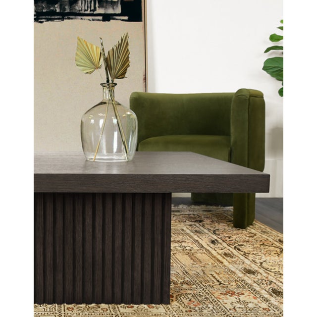 New special order item. Not vintage. The Tyson coffee table in dark espresso oak is the epitome of natural beauty and...