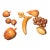Vintage Wooden Carved Fruit Decor - A Set For Sale