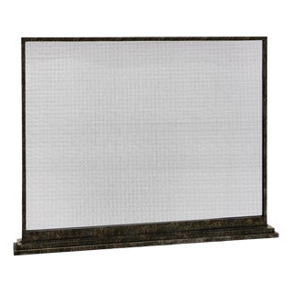 Warm Black August Fireplace Screen Iron For Sale