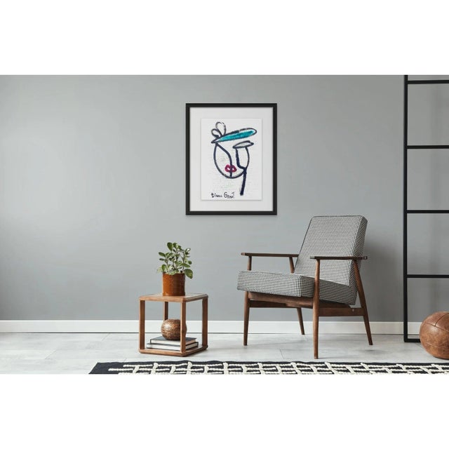 Pablo Picasso One-of-a-Kind Abstract Figurative Original Oil Painting 'Portrait of a Woman' in the Style of Pablo Picasso For Sale - Image 4 of 4
