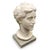Aurelio Bossi, Bust of a Woman in White Marble, signed at the base on the front, with a modern pietra serena pedestal. The...