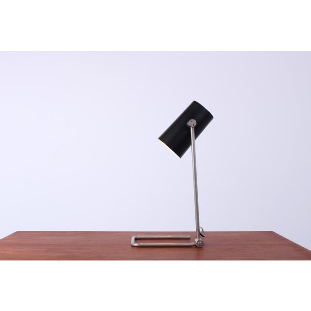 Adjustable Black Tube Metal Table Lamp by Hala Dbgma, 1950s For Sale - Image 16 of 18